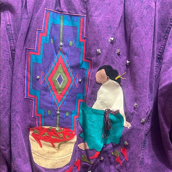 Vintage Purple Jean Jacket - Picture 6 of 10